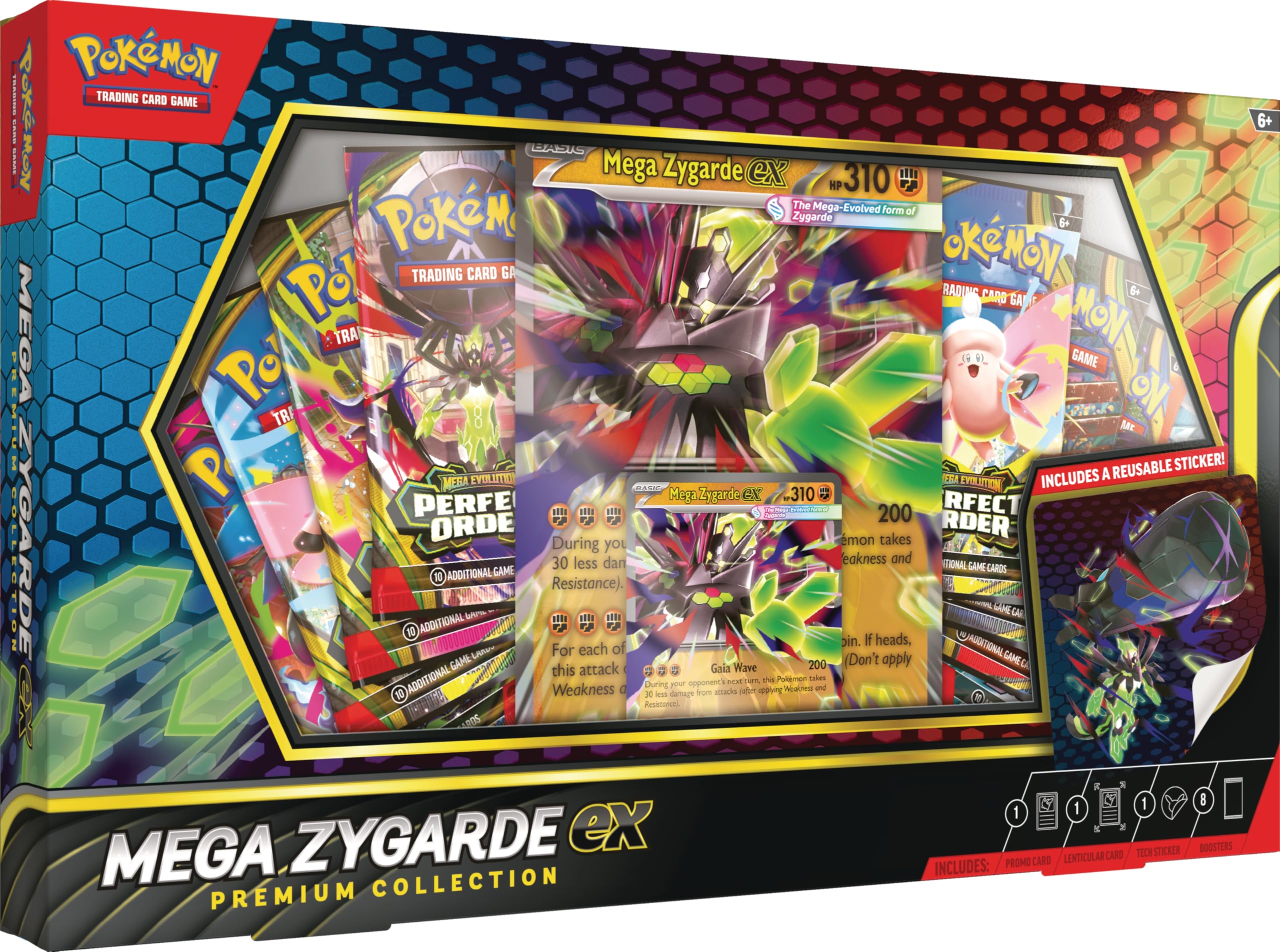 ポケモンカードゲーム メザレクション 8パックセット Amazon.com: Pokemon TCG: Mega Zygarde ex Premium Collection with 8
